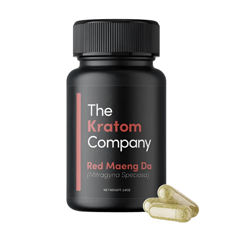 The Kratom Company Kratom Capsules 75ct 500mg Per Capsule - Maeng Da Red Vein