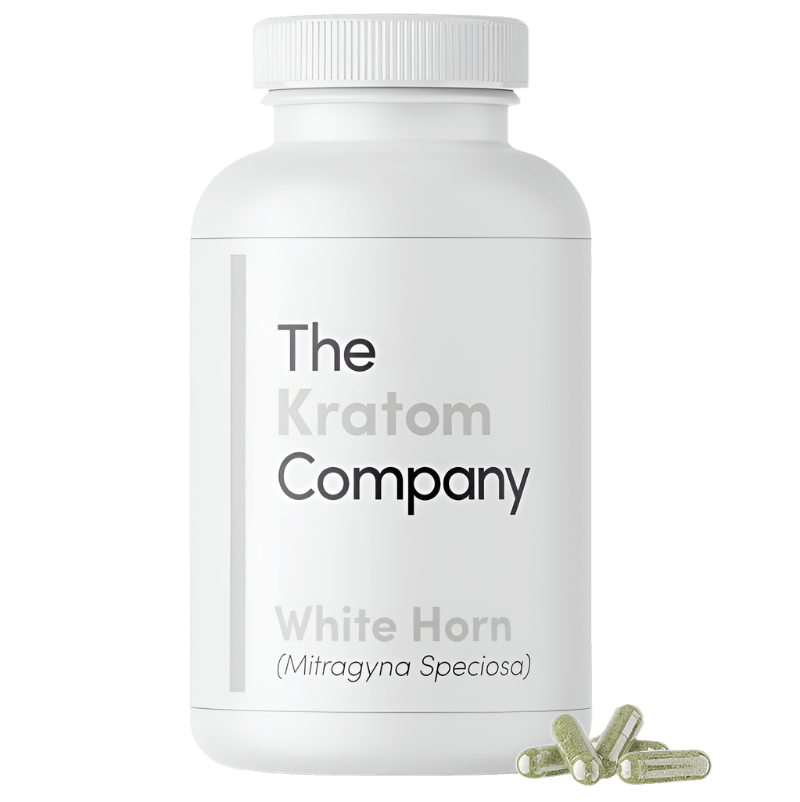 The Kratom Company Kratom Capsules 500ct 500mg Per Capsule - White Horn Vein