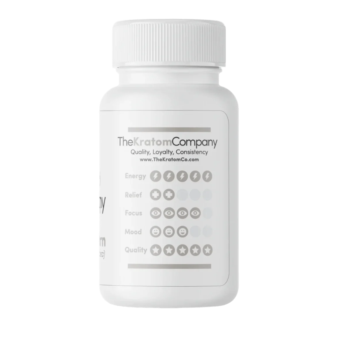 The Kratom Company Kratom Capsules 75ct - White Horn Vein product information image