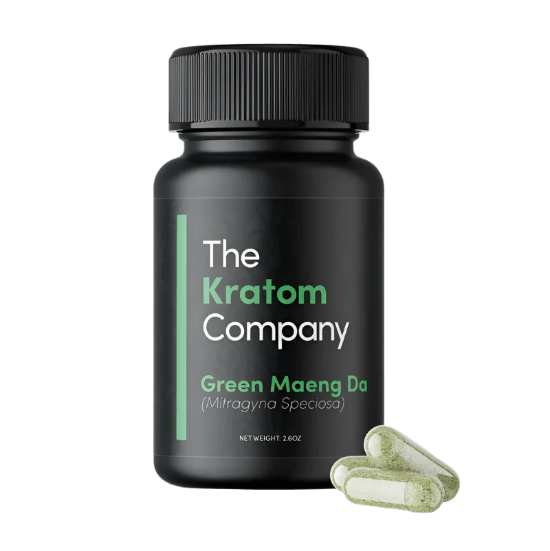 The Kratom Company Kratom Capsules 75ct 500mg Per Capsule - Maeng Da Green Vein