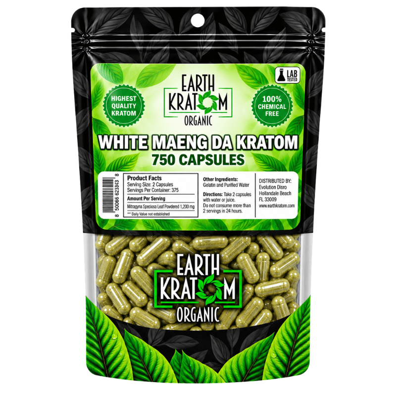 earth kratom capsules white maeng da 750ct