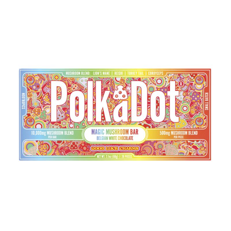 Polka Dot Magic Mushroom Blend Chocolate Bar - Good Luck Charms