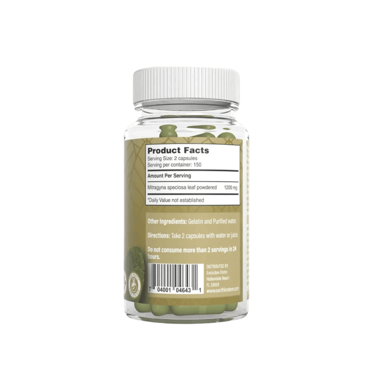 Xtreme Speciosa Kratom Capsules - 150ct - Maeng Da Green Vein - Additional Package View 1