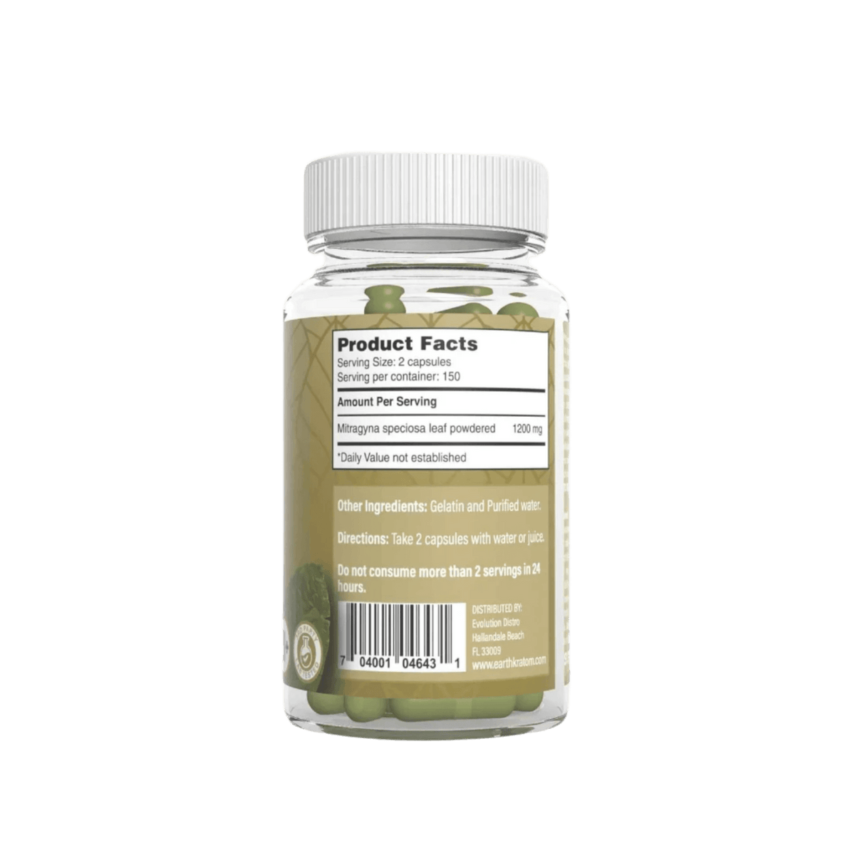 Xtreme Speciosa Kratom Capsules - 300ct - Maeng Da Green Vein - Additional Package View 1