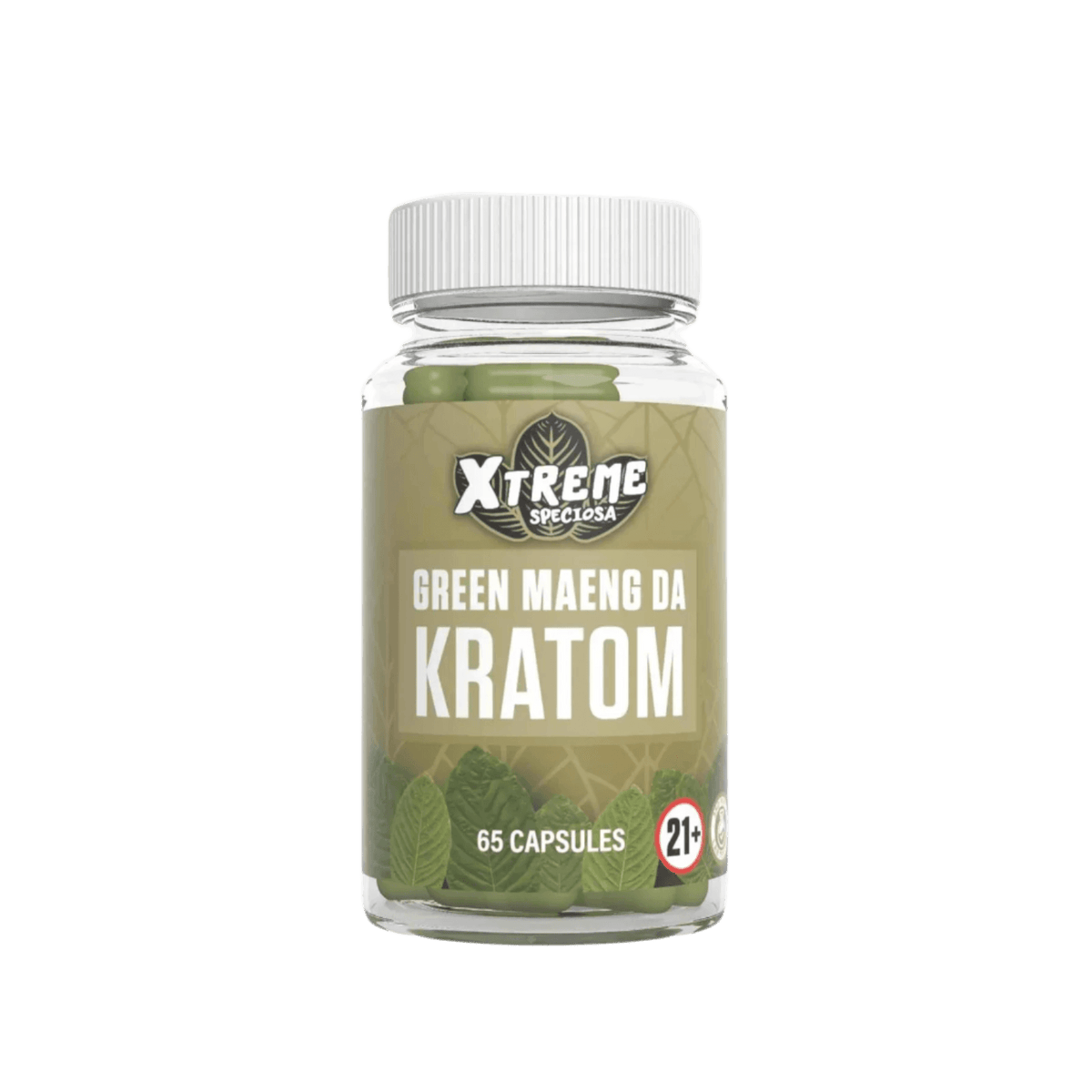 Xtreme Speciosa Kratom Capsules - 65ct - Maeng Da Green Vein