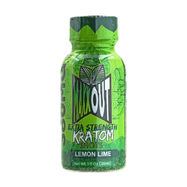 MaxxOut Extra Strength Kratom Shot 380mg - Lemon Lime