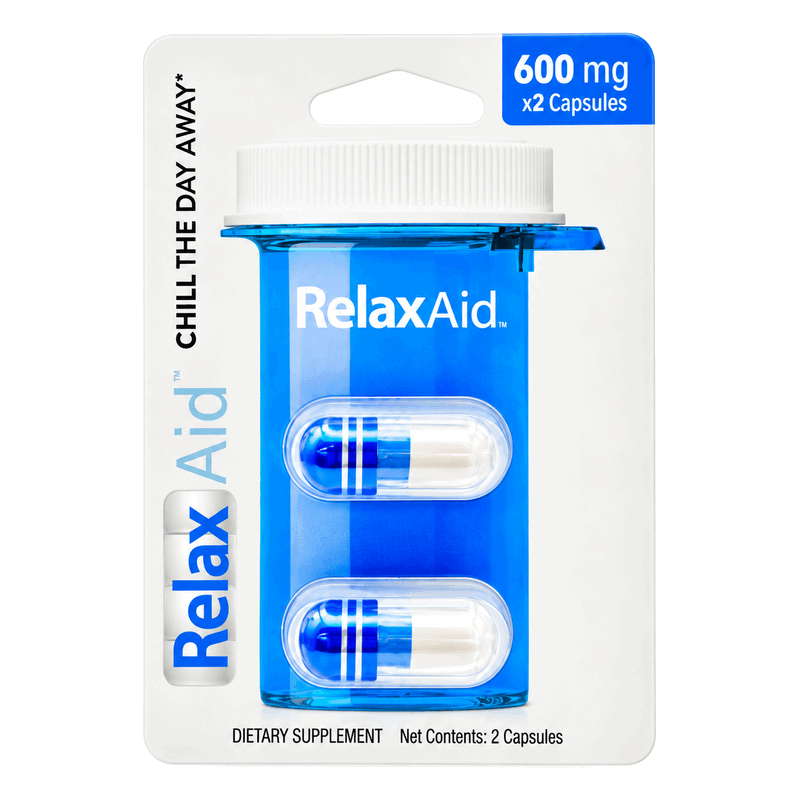Relax Aid Kratom Extract Capsules 2ct - 300mg Per Capsule
