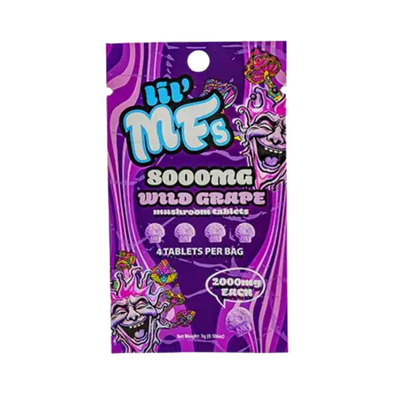 Lil MF's Mushroom Tablets - 4ct - Wild Grape