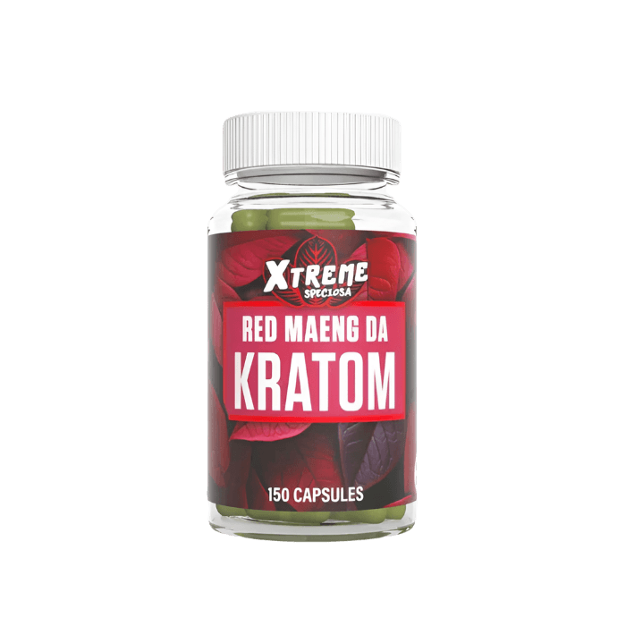 Xtreme Speciosa Kratom Capsules - 150ct - Maeng Da Red Vein