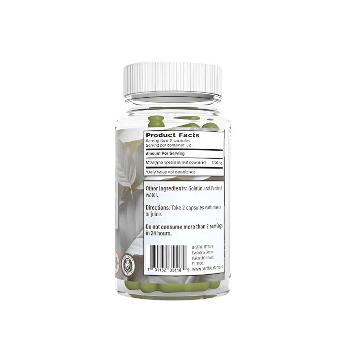 Xtreme Speciosa Kratom Capsules - 65ct - Maeng Da White Vein - Additional Package View 1